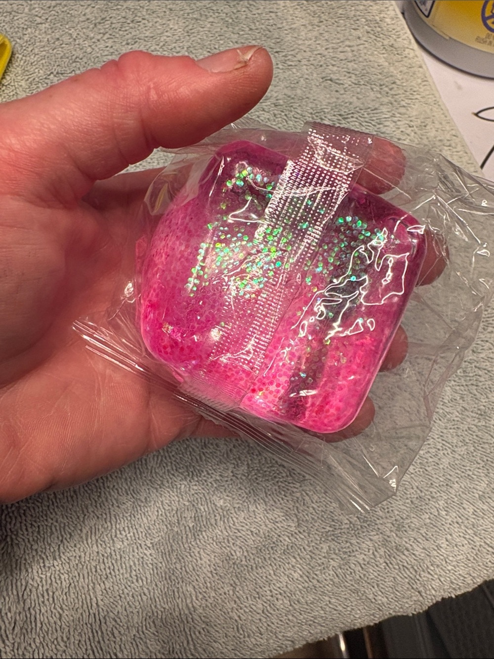 Pink Glitter Squishy